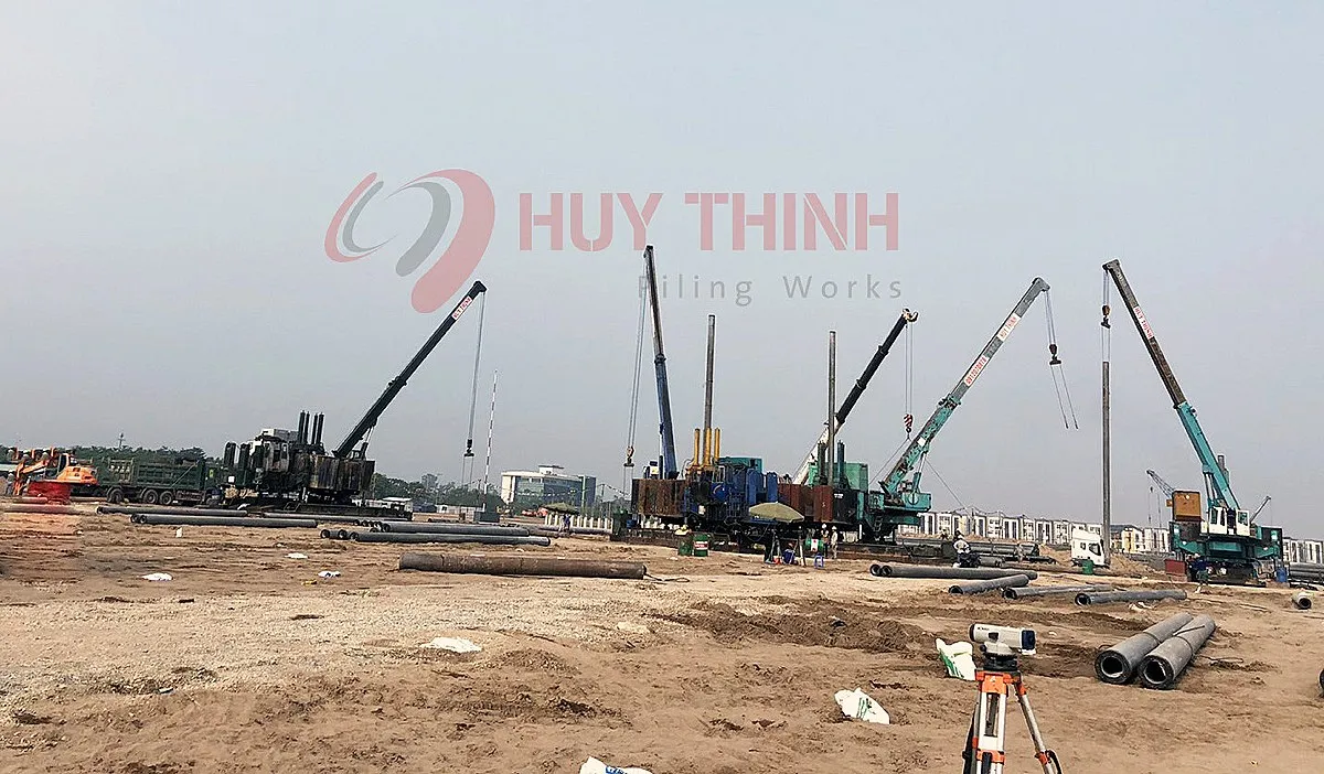 Công trường thi công của Huy Thịnh