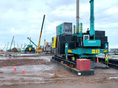 Thi công xây dựng nhà máy sản xuất mạch bán dẫn LG Innotek Việt Nam Hải Phòng